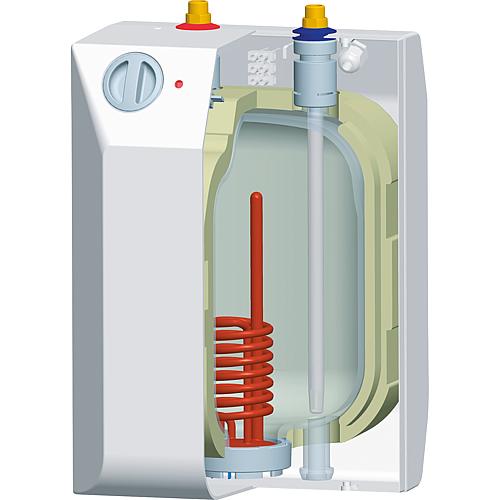 Depressurised hot water tank TEG, 5 - 10 litres