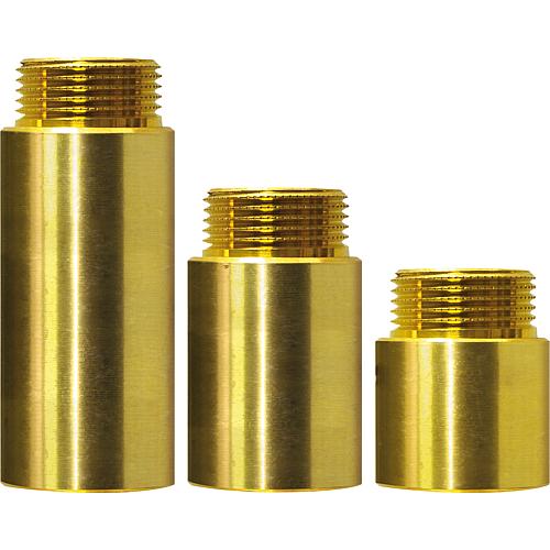 Brass tap extensions, heavy design Standard 1