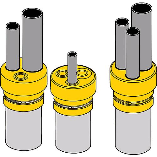 Multi connection joint with suitable hose clamp Standard 2