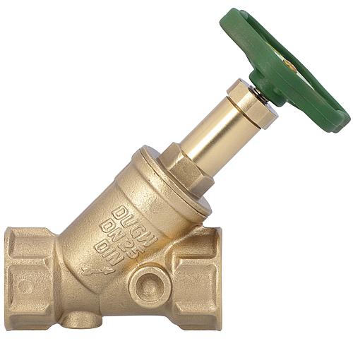 bevel seat valve DN15/1/2" non-rising spindle f x f without drainage