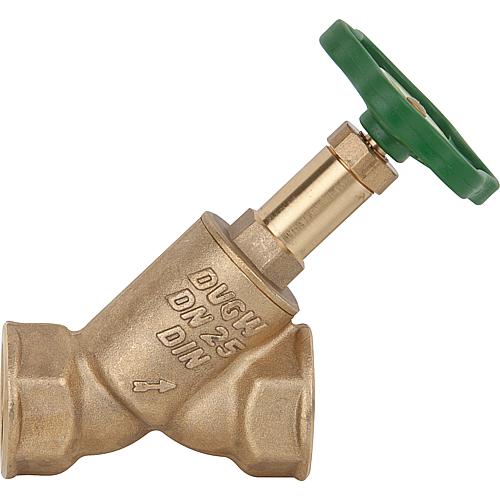 bevel seat valve DN25/1" non-rising spindle f x f without drainage