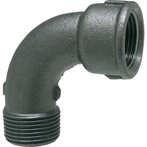 Malleable cast iron fitting, black 
Short elbow 90° (IT x ET) Standard 1