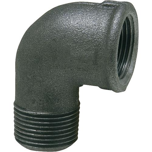 Malleable cast iron fitting, black 
Bracket 90° (IT x ET)