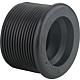 Black rubber nipple for siphon pipe 44 x 32 mm  DN32