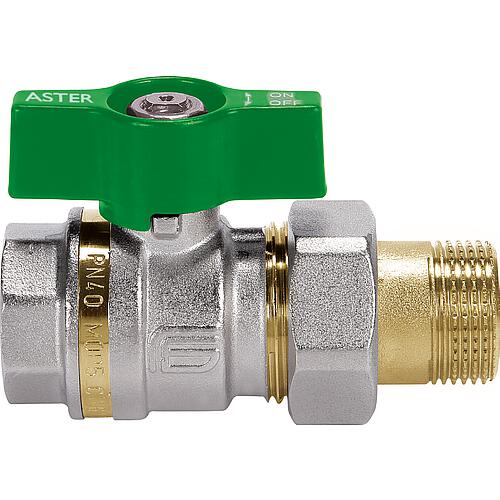 Robinet à bille pour eau potable en laiton Aster ACS Standard 1