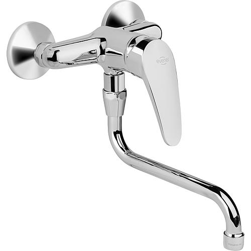 Wall sink mixer Swingo, swivel pipe outlet, projection 200 mm, chrome-plated