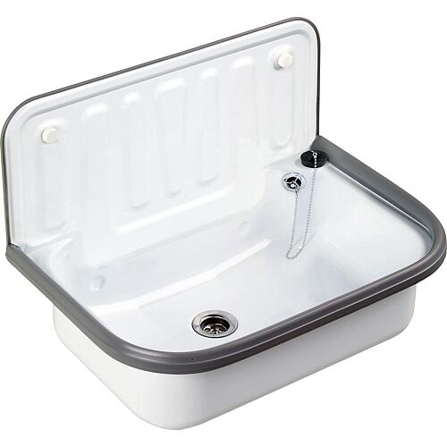 Steel Draining sinks with overflow Standard 1