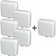 Promotional package surface-mounted cisterns Evenes 2-quantities, white 5+1gratis