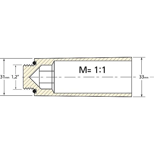 Pre-fabricated installation plug DN 15 (1/2”) Standard 2