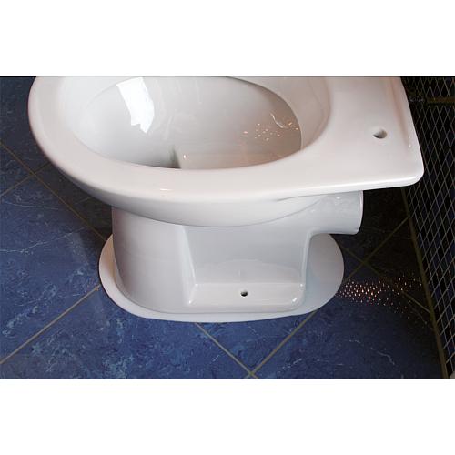 Standing toilet sound protection plate