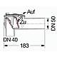 Backwater valves Staufix washbasin and flush siphon DN 50 Standard 2