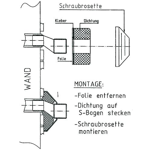 Joints en caoutchouc pour robinetterie murale Standard 2