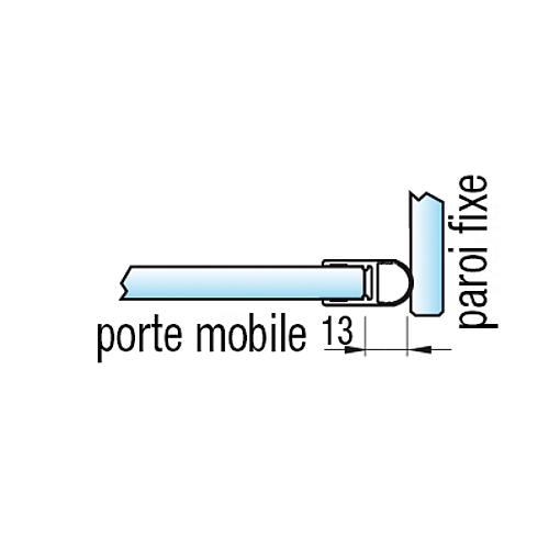 Bande d'étanchéité A
pour verre-verre 90° / porte-mur Standard 8