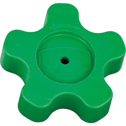 WS green handwheel, made of polyamide