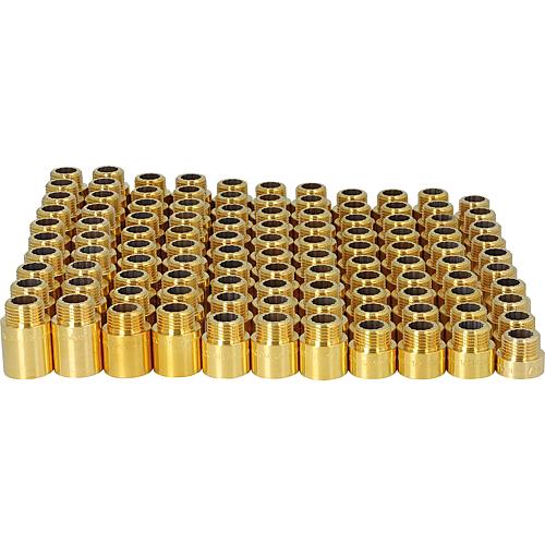 Tap extension pack Brass, heavy design 110-piece, DN15, 1/2""