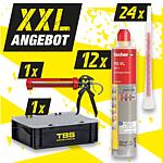 Offre XXL Mortier de montage FIS VL 300 T, 12 pièces + Mallette de transport TBS + Sertir GRATUIT, 38 pièces