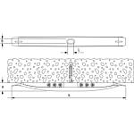 Cable bracket SF plus with plug-in dowel ø 6 x 35 mm