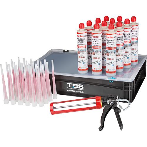 Assembly mortar – FIS set with TBS transport box 14-pc. Standard 2