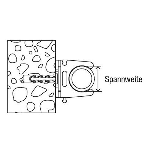 Clip tubulaire Steckfix plus