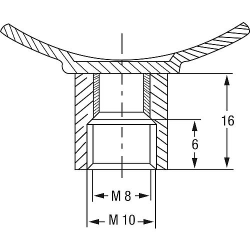 Collier de serrage articulé Fischer M8/M10 galvanisé, en une pièce Anwendung 3