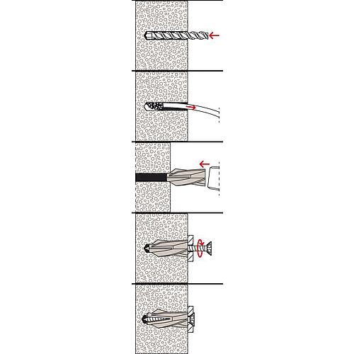 cheville pour béton cellulaire Fischer GB Anwendung 3