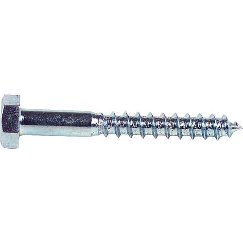 Hexagonal wood screws, ø 5 mm, DIN 571, galvanised Standard 1