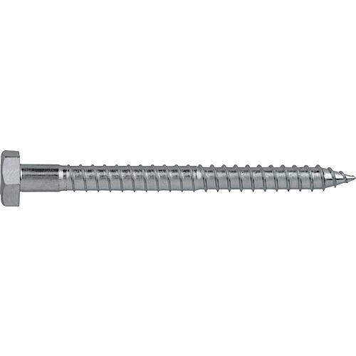 Safety screw, galvanised with hexagon head 7x87mm PU 200