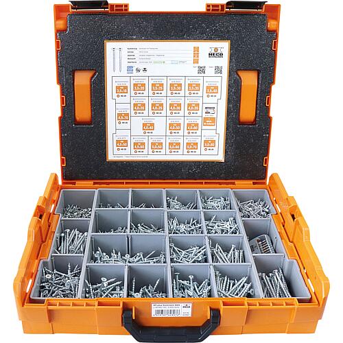 Screw assortment, countersunk head, Torx® + bit set in L-BOXX® 102, full and partial thread, 3005 pieces Anwendung 1