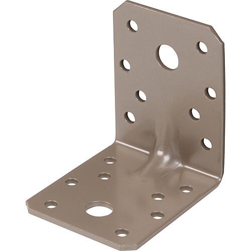 Heavy duty angled connector DURAVIS® 70 x 70 x 55 mm, material: Steel, sendzimir-galvanised, surface: pearl beige RAL 1035