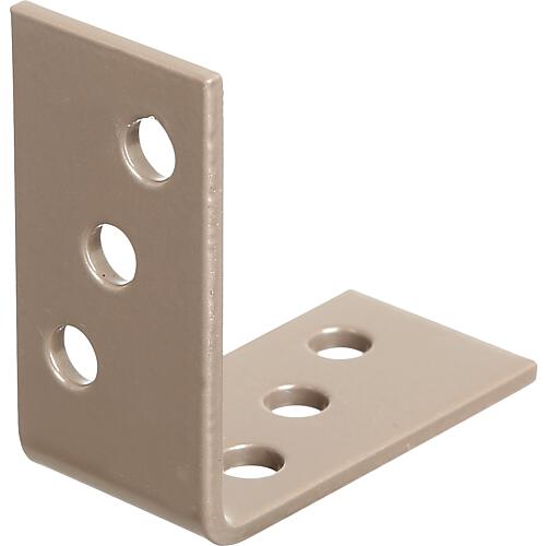 Angled connector DURAVIS® 40 x 40 x 20 mm, material: Steel, sendzimir-galvanised, surface: pearl beige RAL 1035