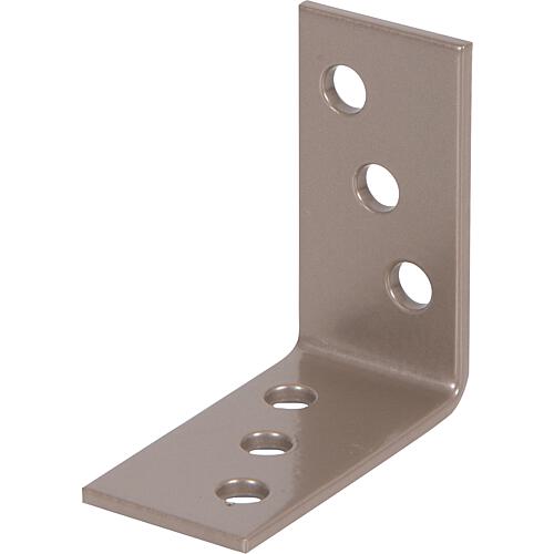 Angled connector DURAVIS® 40 x 40 x 20 mm, material: Steel, sendzimir-galvanised, surface: pearl beige RAL 1035