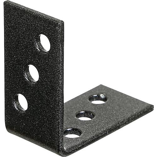 Angled connector DURAVIS® 40 x 40 x 20 mm, material: Steel, sendzimir-galvanised, surface: black-diamond