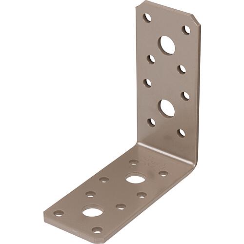 Angled connector DURAVIS® 90 x 90 x 40 mm, material: Steel, sendzimir-galvanised, surface: pearl beige RAL 1035