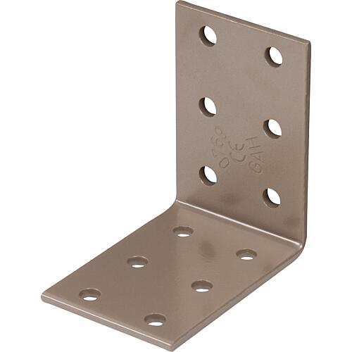 Perforated plate bracket DURAVIS® 60 x 60 x 40 mm, material: Steel, sendzimir-galvanised, surface: pearl beige RAL 1035