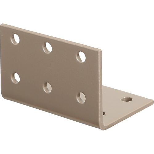 Perforated plate bracket DURAVIS® 40 x 40 x 60 mm, material: Steel, sendzimir-galvanised, surface: pearl beige RAL 1035