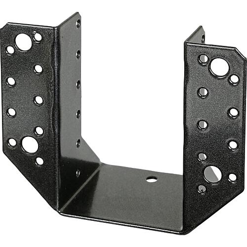 Beam bracket DURAVIS® 80 x 120 mm, type A, material: Steel, sendzimir-galvanised, surface: black-diamond