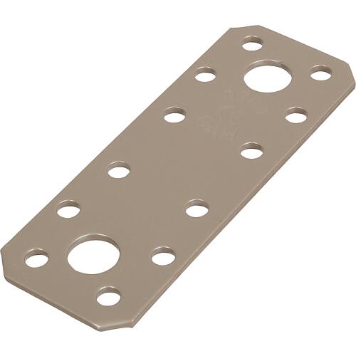 Flat strap DURAVIS® 96 x 35 x 2.5 mm, material: Steel, sendzimir-galvanised, surface: pearl beige RAL 1035