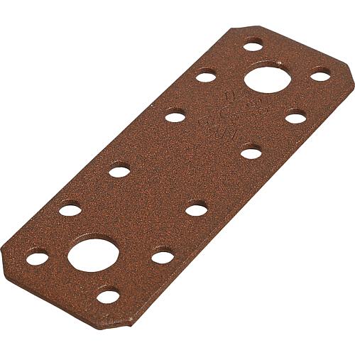 Flat strap DURAVIS® 96 x 35 x 2.5 mm, material: Steel, sendzimir-galvanised, surface: rust brown