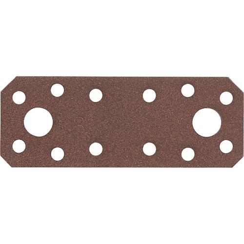 Flat strap DURAVIS® 96 x 35 x 2.5 mm, material: Steel, sendzimir-galvanised, surface: rust brown