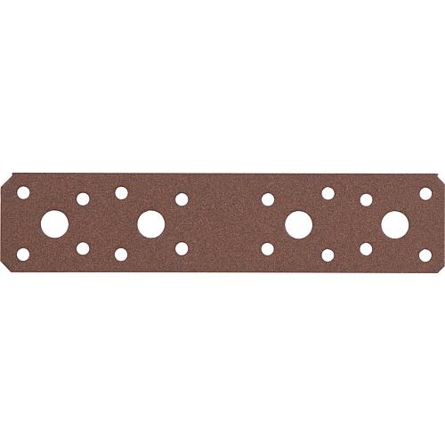 Flat strap DURAVIS® 180 x 40 x 3.0 mm, material: Steel, sendzimir-galvanised, surface: rust brown