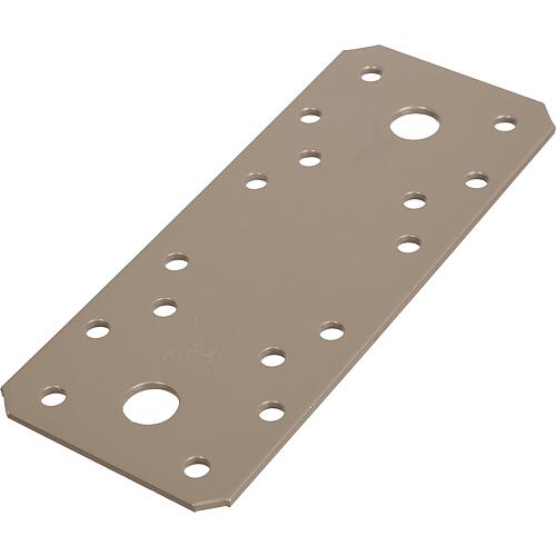 Flat strap DURAVIS® 133 x 55 x 2.5 mm, material: Steel, sendzimir-galvanised, surface: pearl beige RAL 1035