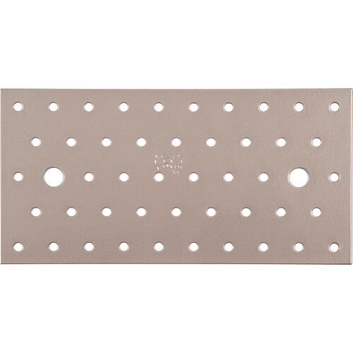 Plaque perforée DURAVIS® 200 x 100 x 2 mm, matériau : Acier, galvanisé sendzimir, surface : beige nacré RAL 1035