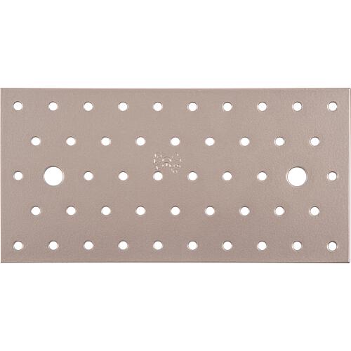 Perforated plate DURAVIS® 200 x 100 x 2 mm, material: Steel, sendzimir-galvanised, surface: pearl beige RAL 1035