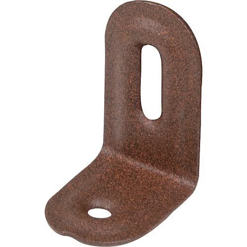 Adjustment bracket DURAVIS® 2 x 40 x 22 mm, embossed, material: Steel, blue galvanised, surface: pearl beige RAL 1035