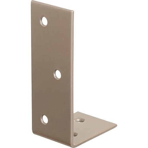 Bar bracket DURAVIS® 40 x 80 x 30 mm, unequal, material: Steel, blue galvanised, surface: pearl beige RAL 1035