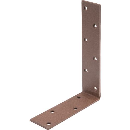 Bar bracket DURAVIS® 160 x 240 x 50 mm, unequal, material: Steel, blue galvanised, surface: rust brown