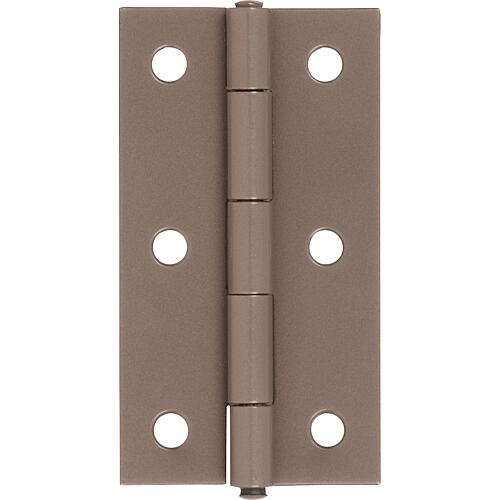 Hinge DURAVIS® 80 x 40 x 1.25 mm, material: Steel, blue galvanised, pearl beige RAL 1035, with riveted stainless steel pin