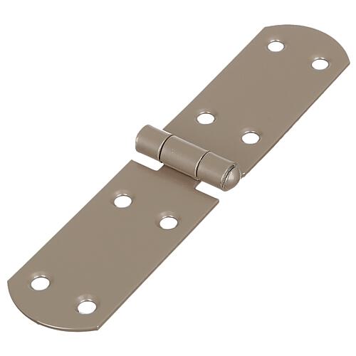 Strap hinge DURAVIS® 156 x 35 x 2 mm, material: Steel, blue galvanised, surface: pearl beige RAL 1035