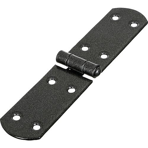 Strap hinge DURAVIS® 156 x 35 x 2 mm, material: Steel, blue galvanised, surface: black-diamond