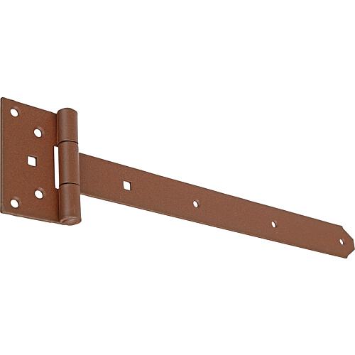 Bar hinge DURAVIS⌀ 391/59 x 103 mm, material: Steel, blue galvanised, surface: rust brown